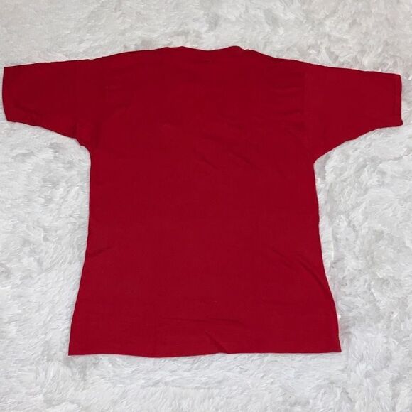 Vintage 70s Red T-Shirt Nuclear Humor XL A Little Nukie Never Hurt Anyone - Picture 13 of 16